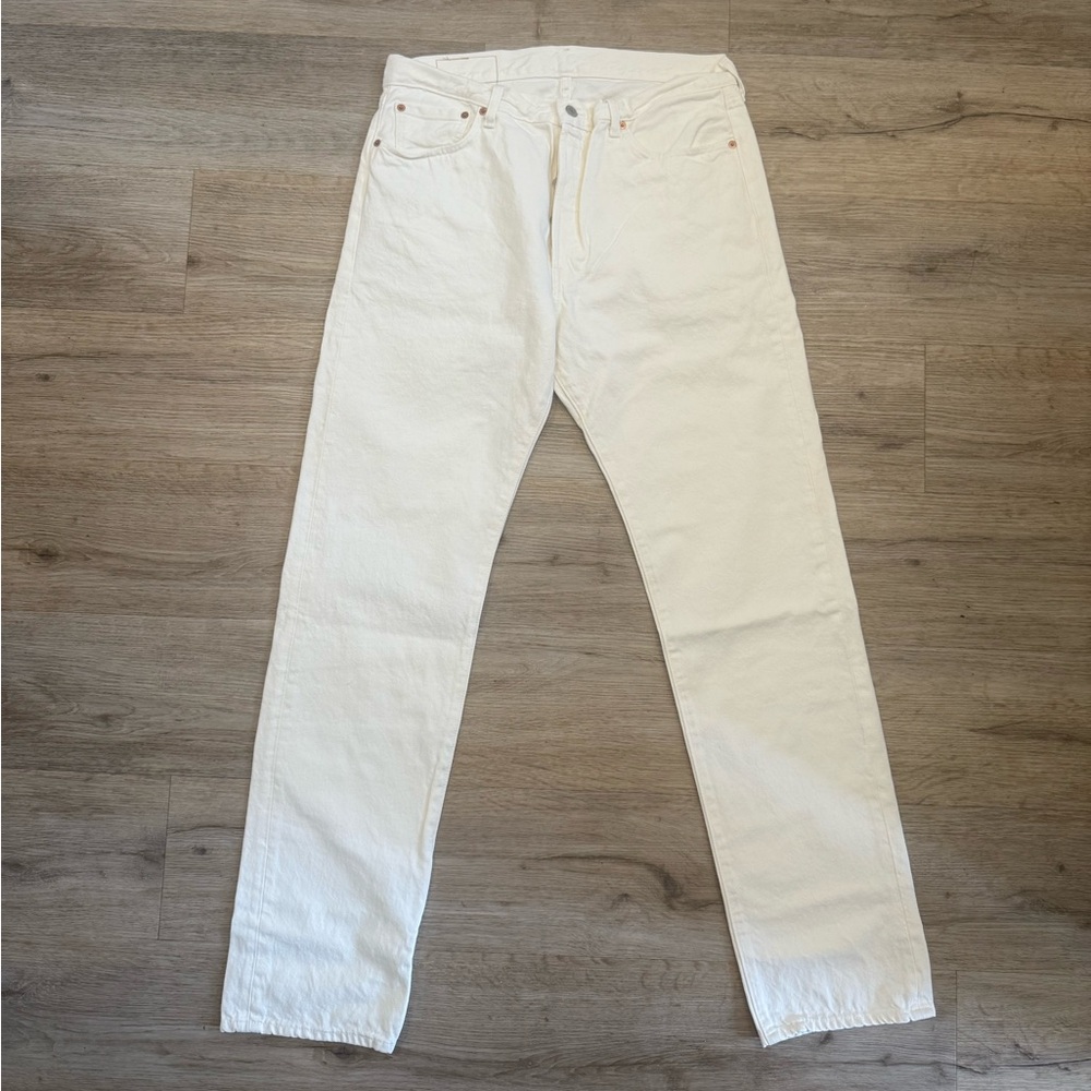 Denim Tears x Levi’s Collab “Plain Jane” Men's Straight White Jeans